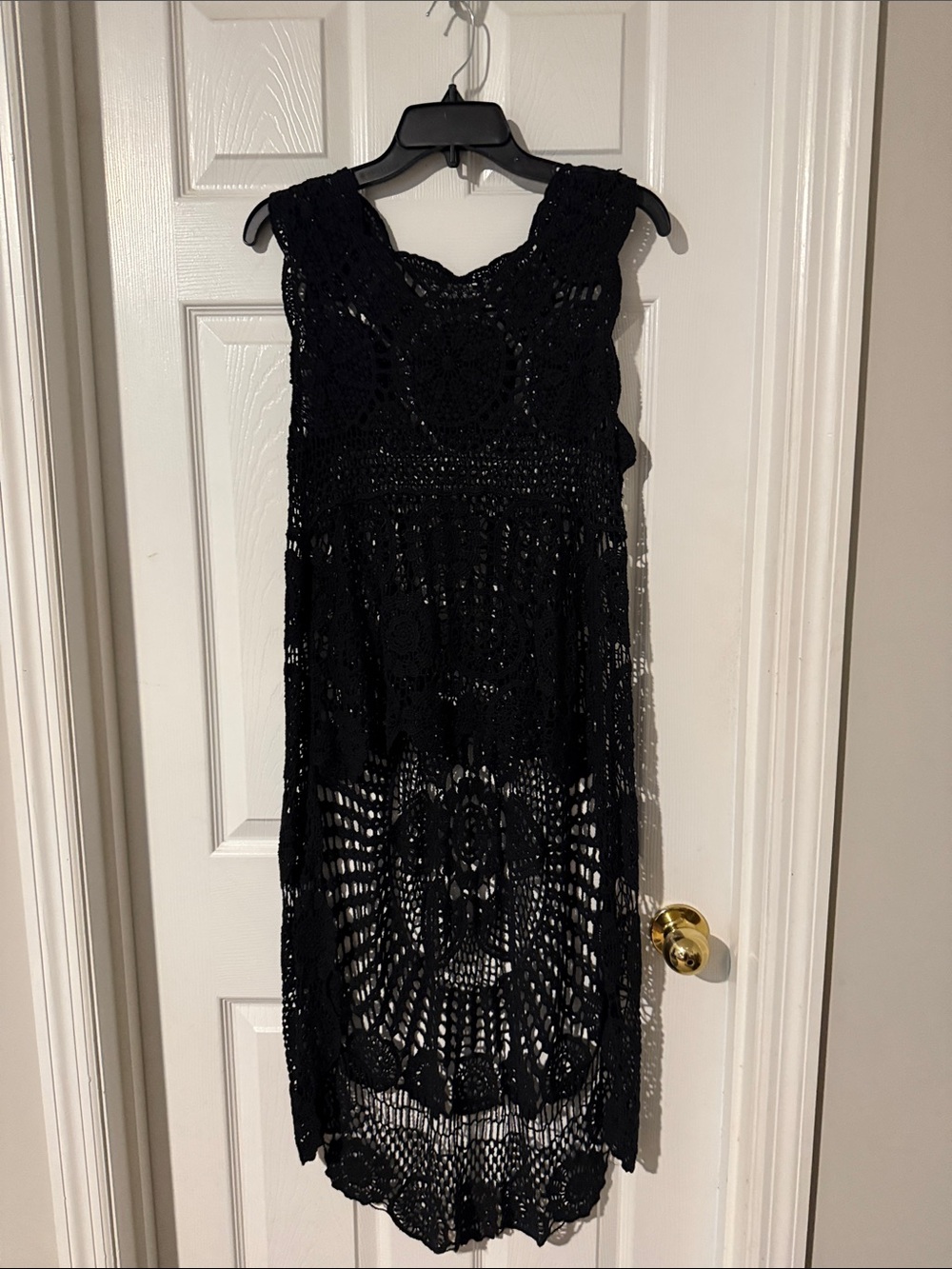 Australia Collective   Black Crochet 
Pullover/Cover up